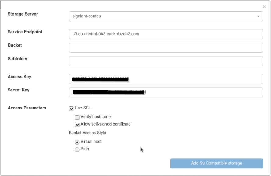 signiant media shuttle server first time install