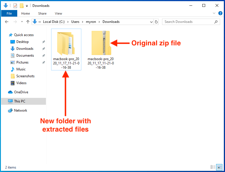 zip file decompressor