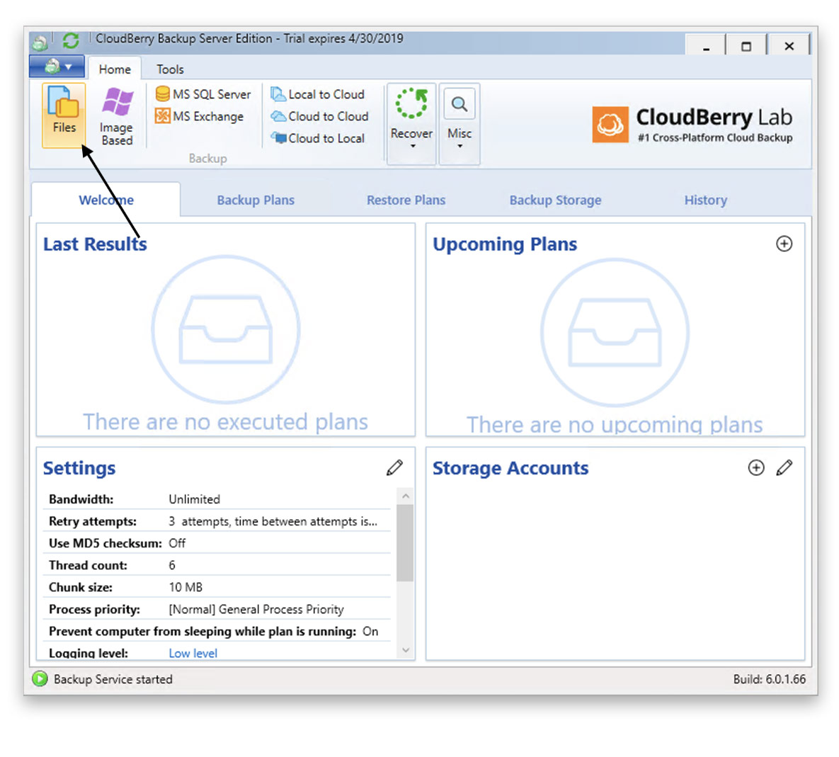 cloudberry backup not all chunks were updated