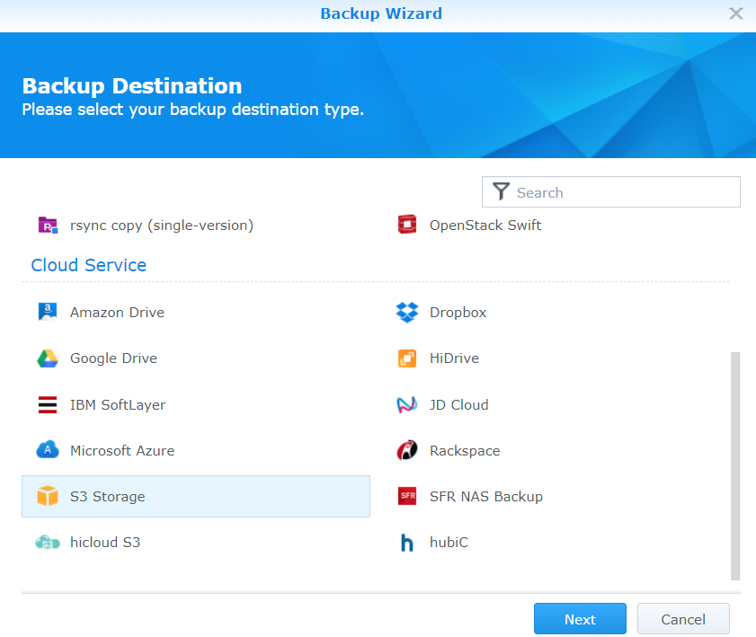 synology to backblaze