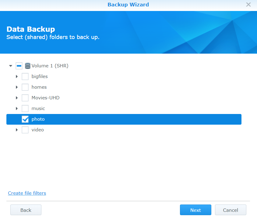 Synology backup to backblaze