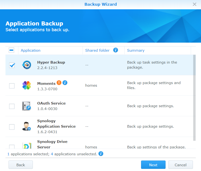 synology backblaze personal backup