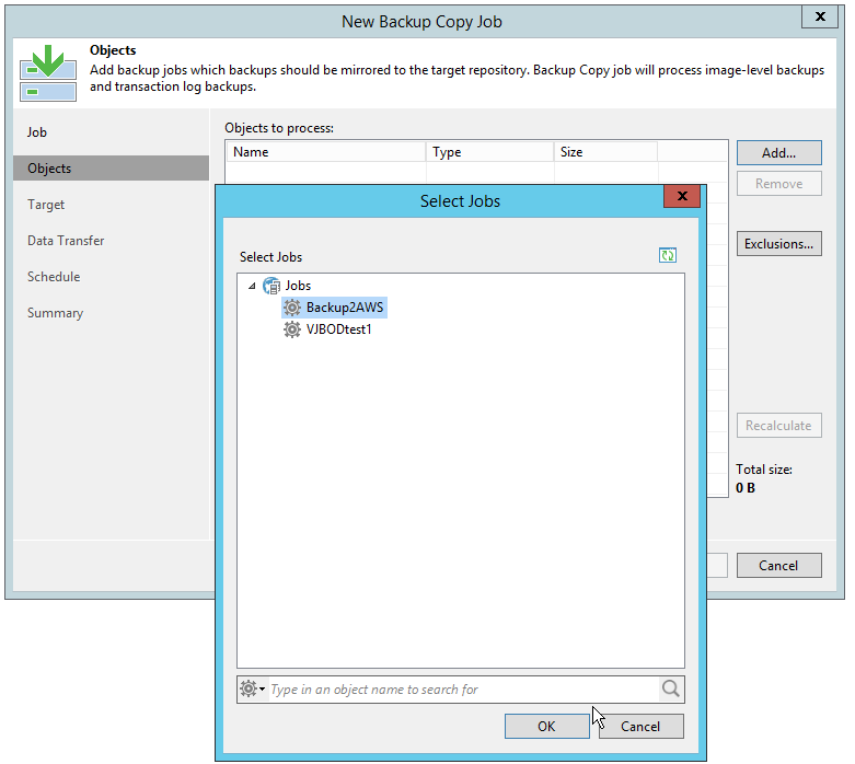 veeam backup to aws s3 bucket