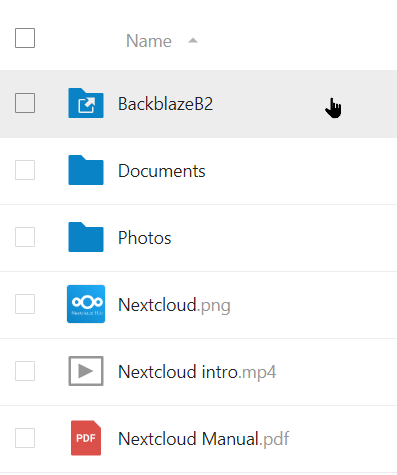 nextcloud backblaze