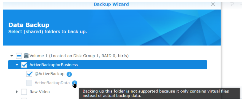 backup synology to backblaze personal