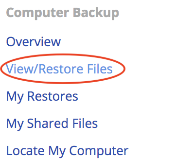 backblaze restore file information