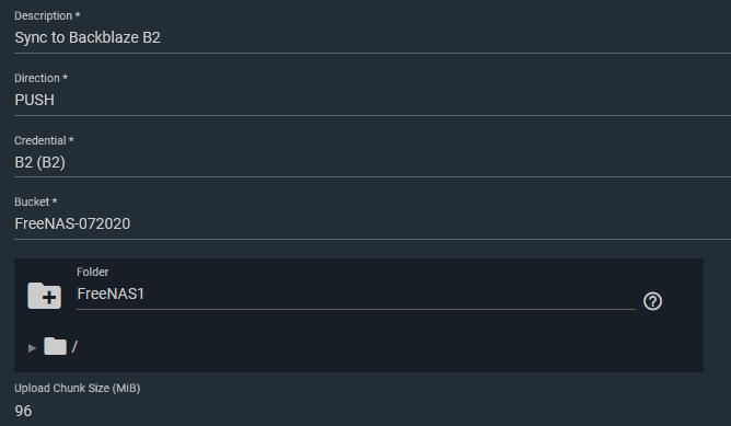 Freenas backblaze b2