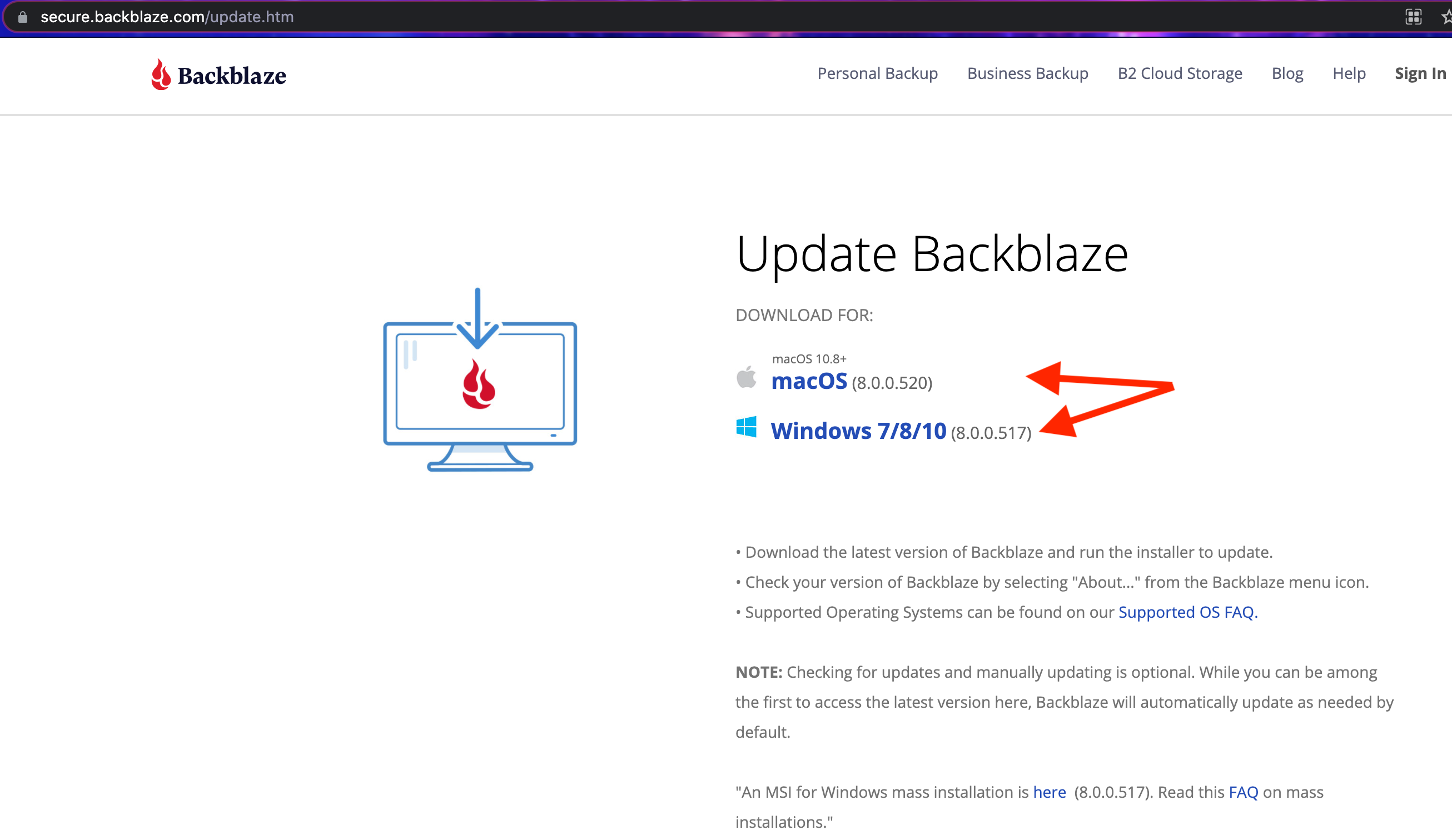 uninstall backblaze os x