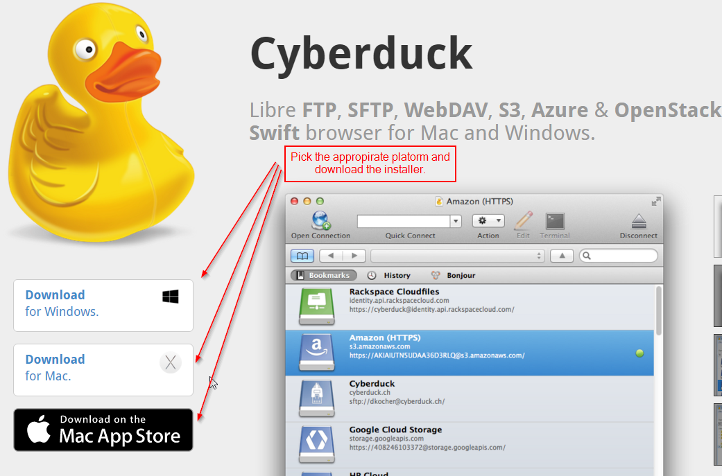 uploading ftp with cyberduck windows